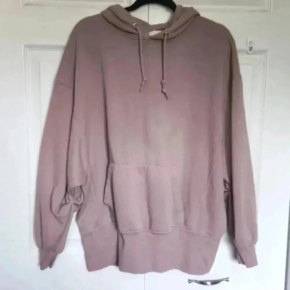 Cabin Fever Dusty Rose Oversized Kangaroo Pocket Style Hoodie Size S/M - Picture 2 of 11